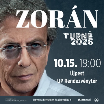 Zorán Turné 2026 - UP RENDEZVÉNYTÉR - 2026.10.15.